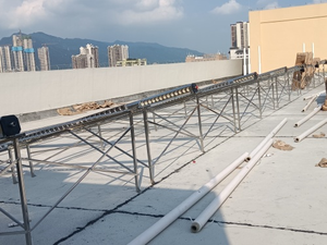 學生宿舍太陽能熱水器施工現場實拍6